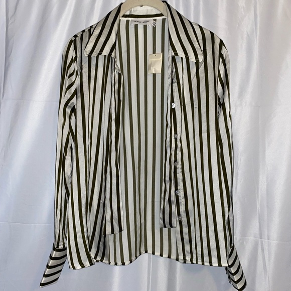 Line + Dot Charlotte Tie Shirt NWT - Picture 3 of 8